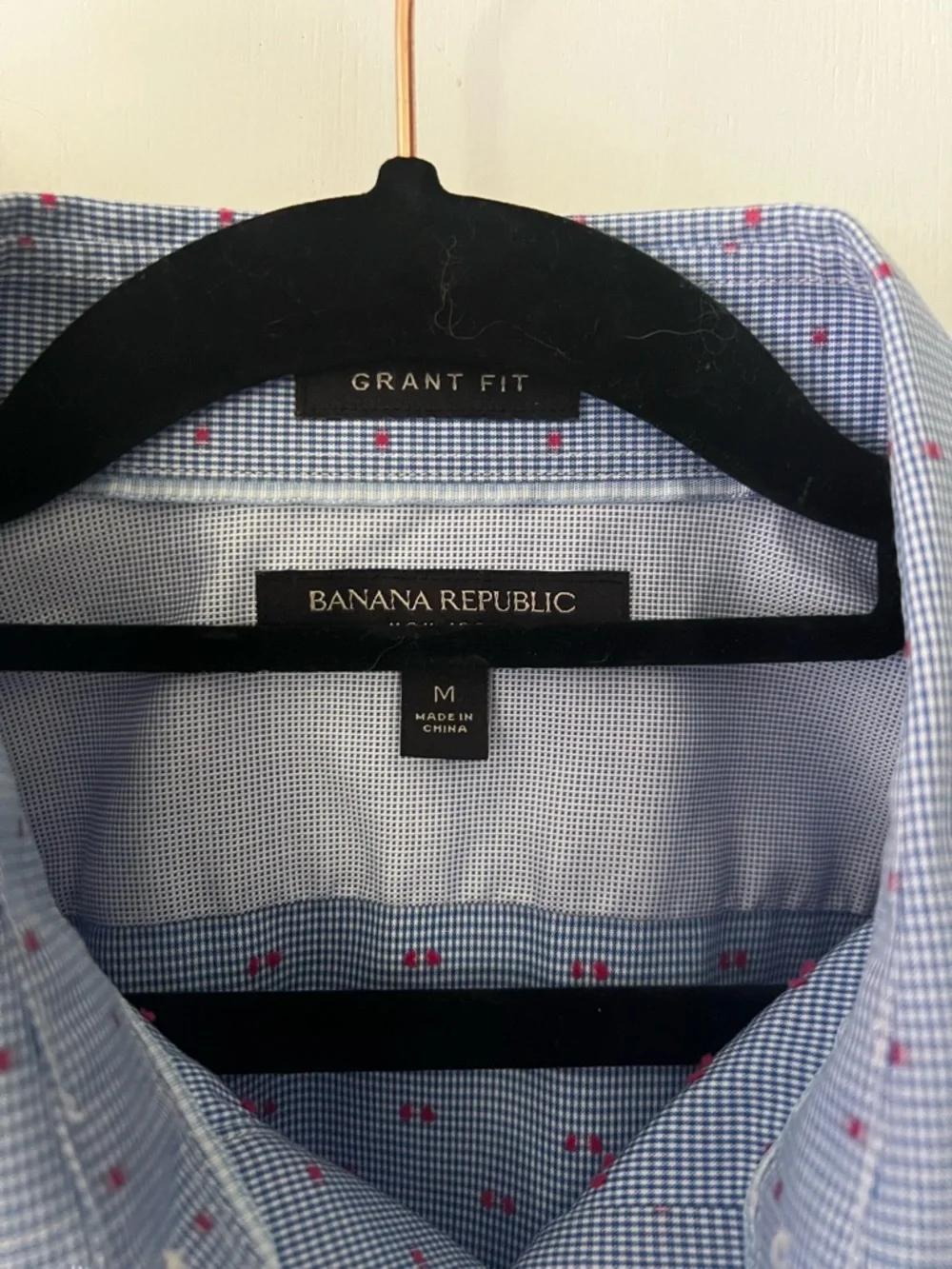 Banana Republic “Grant Fit” Men’s Fitted Dress Shirt Size‎ Medium Neck 15 1/2
